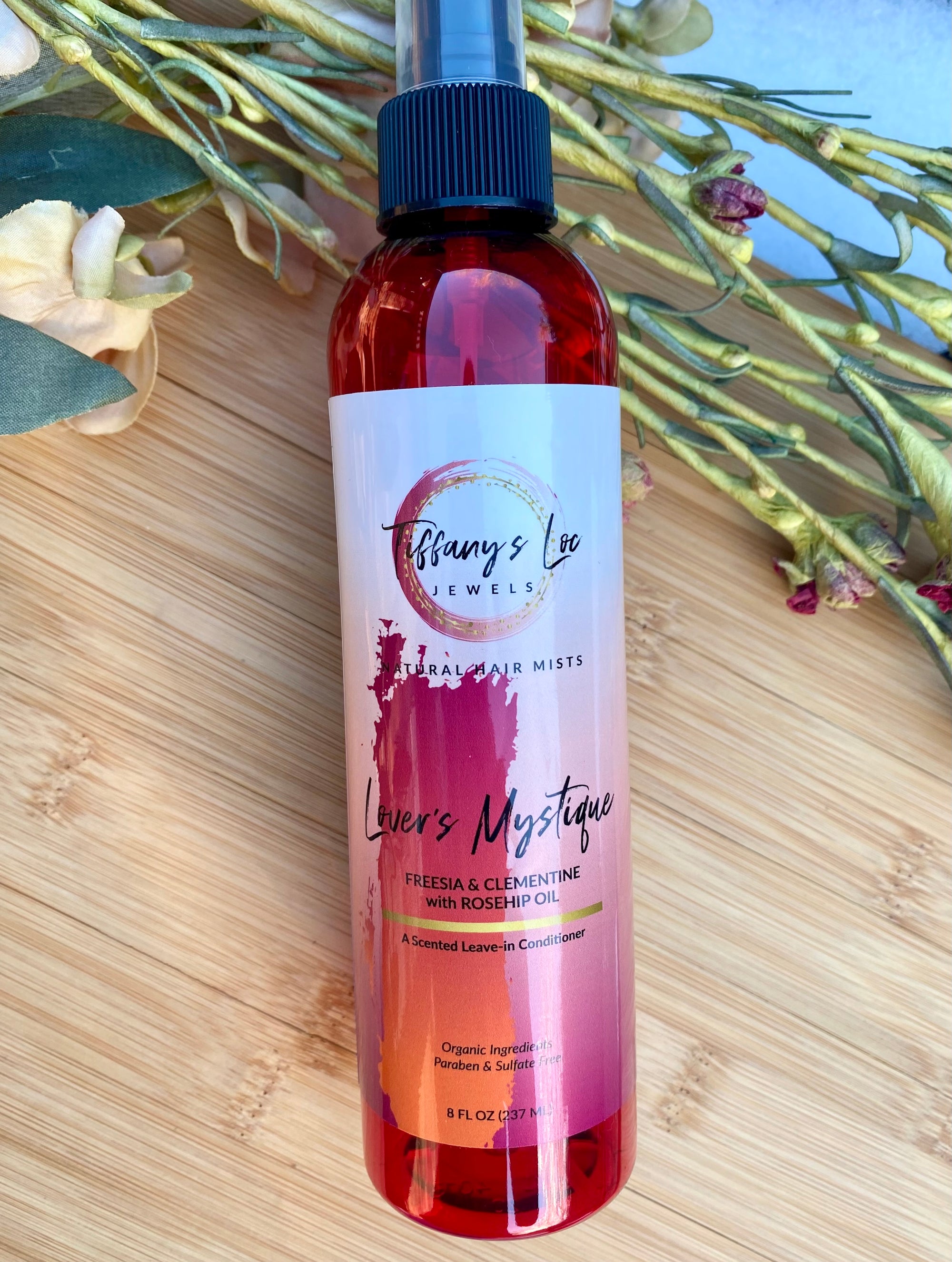 LOVER'S MYSTIQUE FREESIA & CLEMENTINE NATURAL HAIR MIST with ROSE HIP OIL