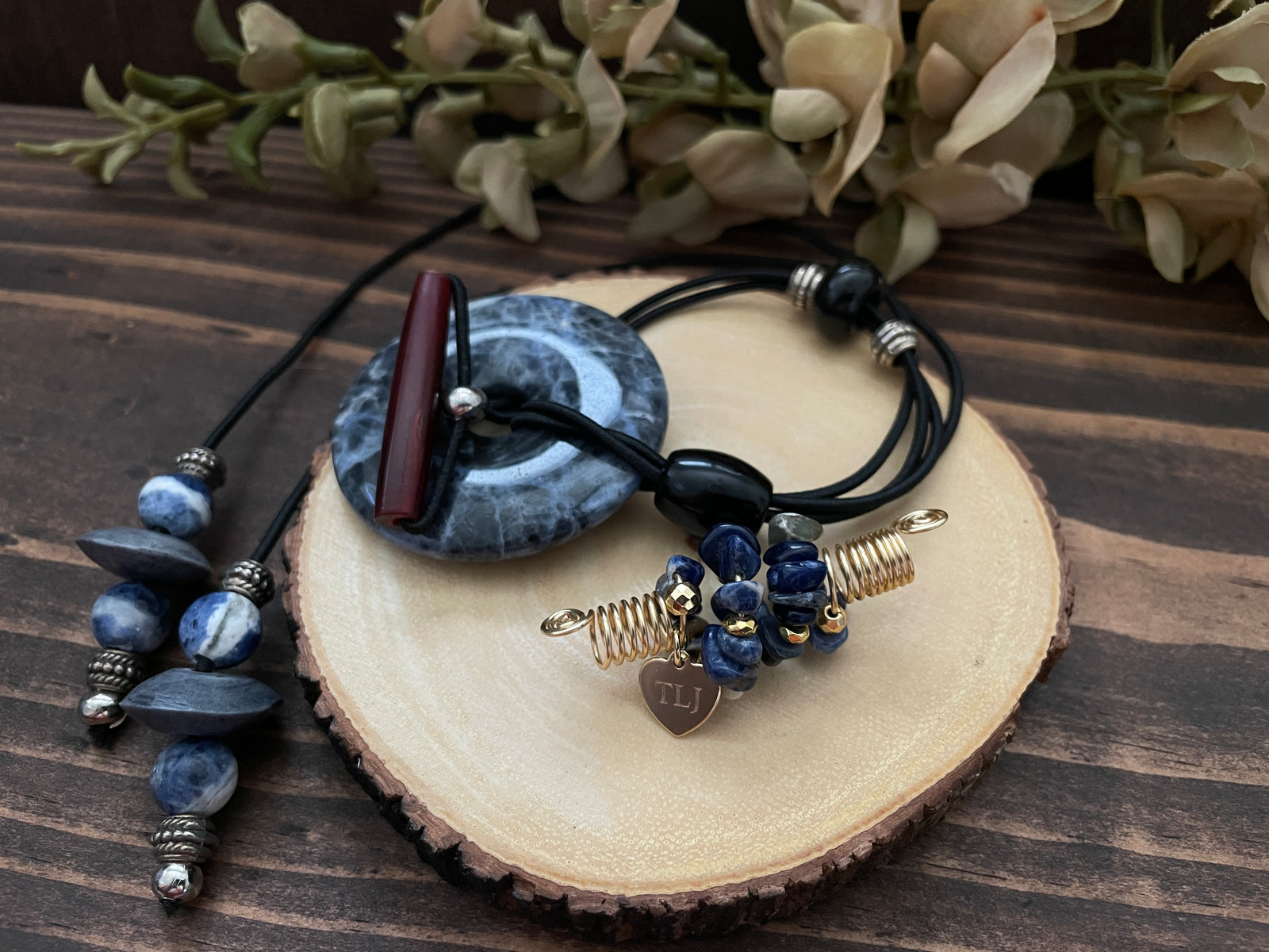 DENIM Sodalite Loc Lasso & Jewel SET