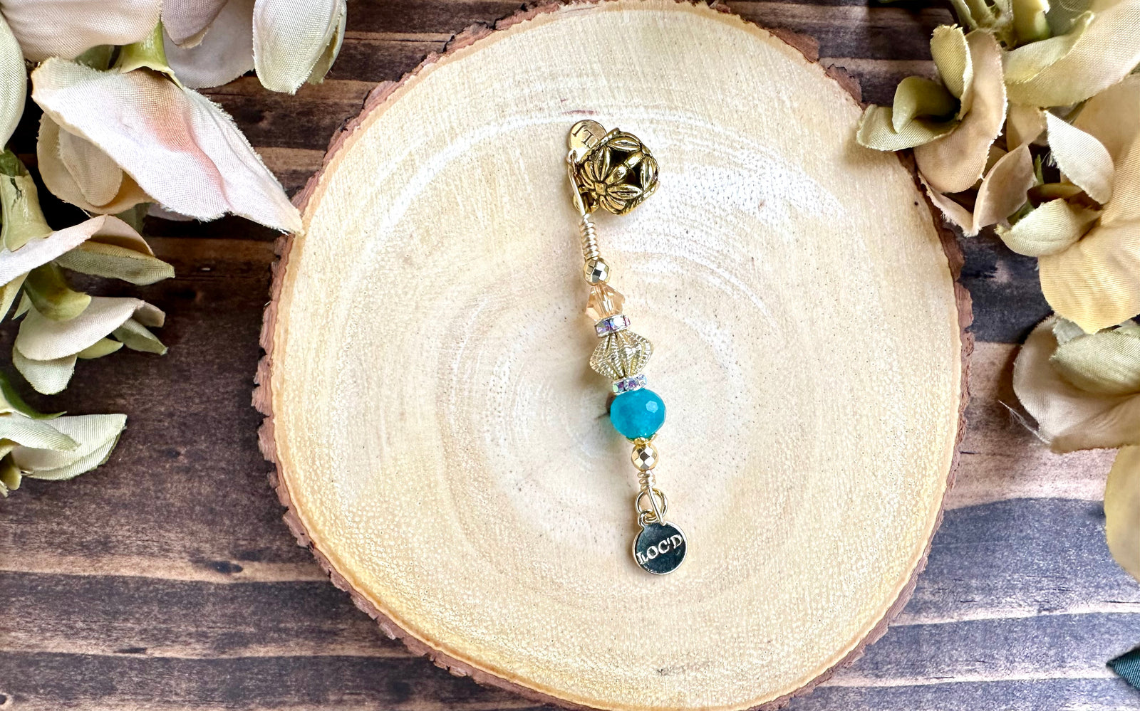 I AM LOC'D AMAZONITE Loc Jewel