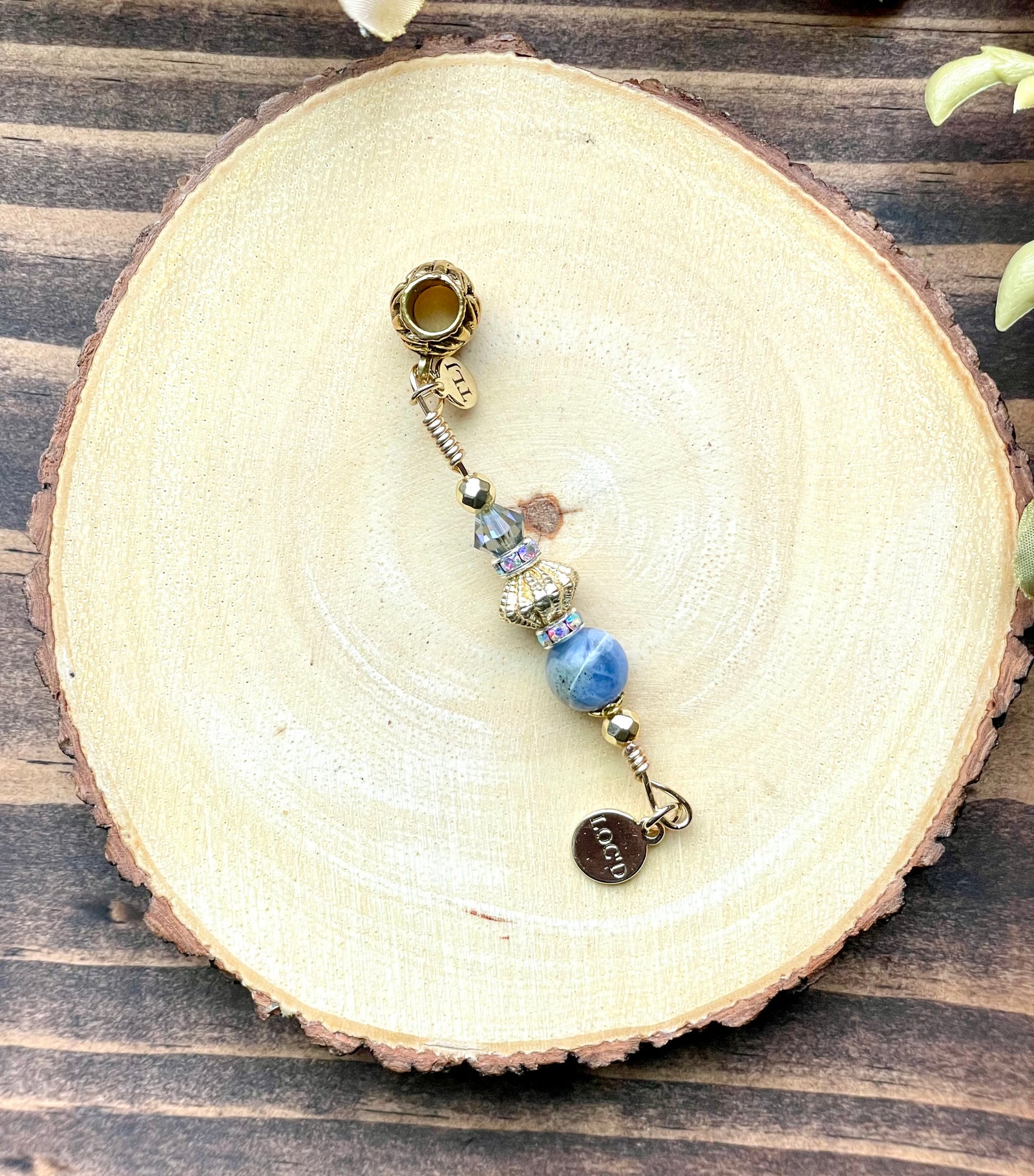 I AM LOC'D SODALITE Loc Jewel