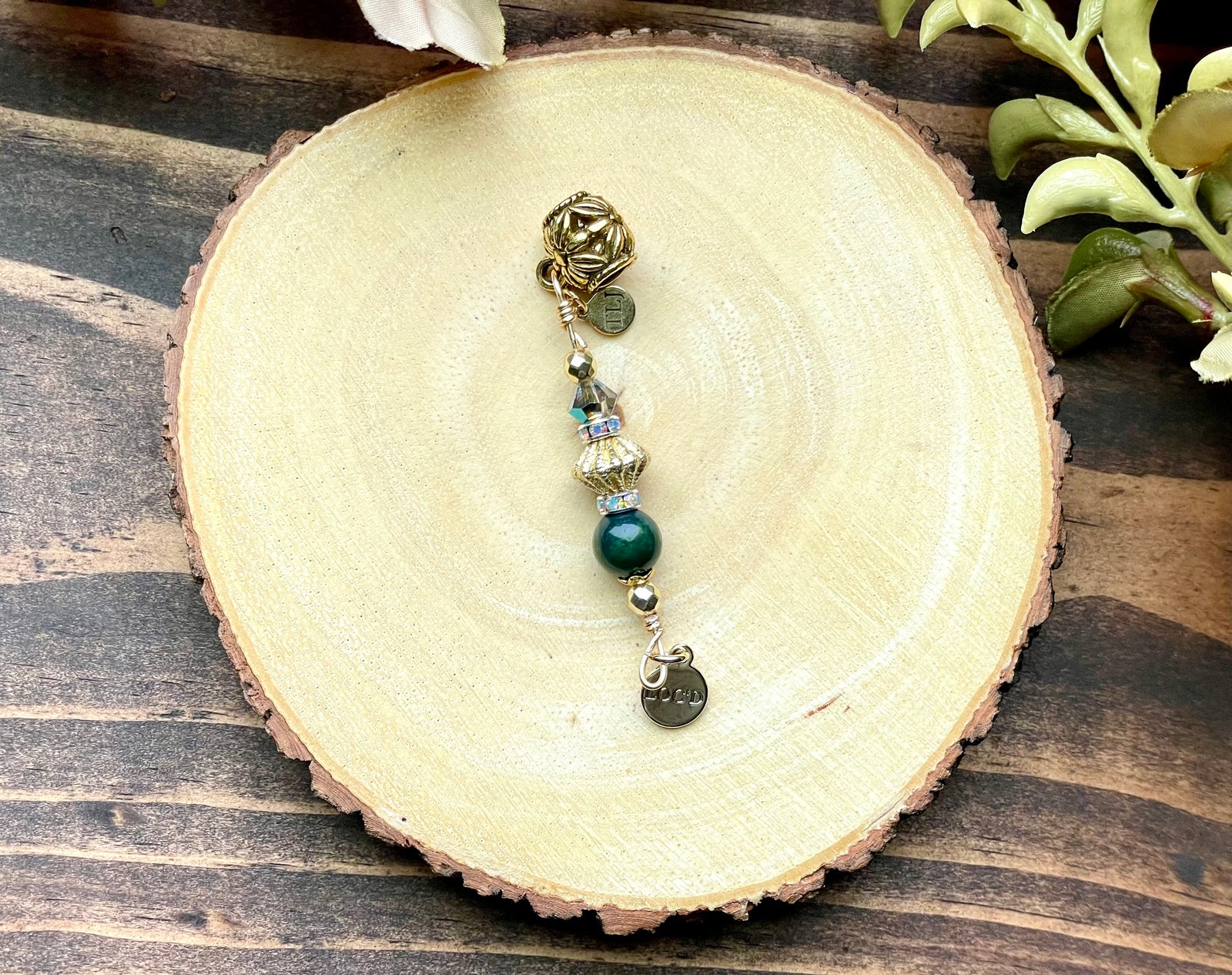 I AM LOC'D INDIAN BLOODSTONE Loc Jewel