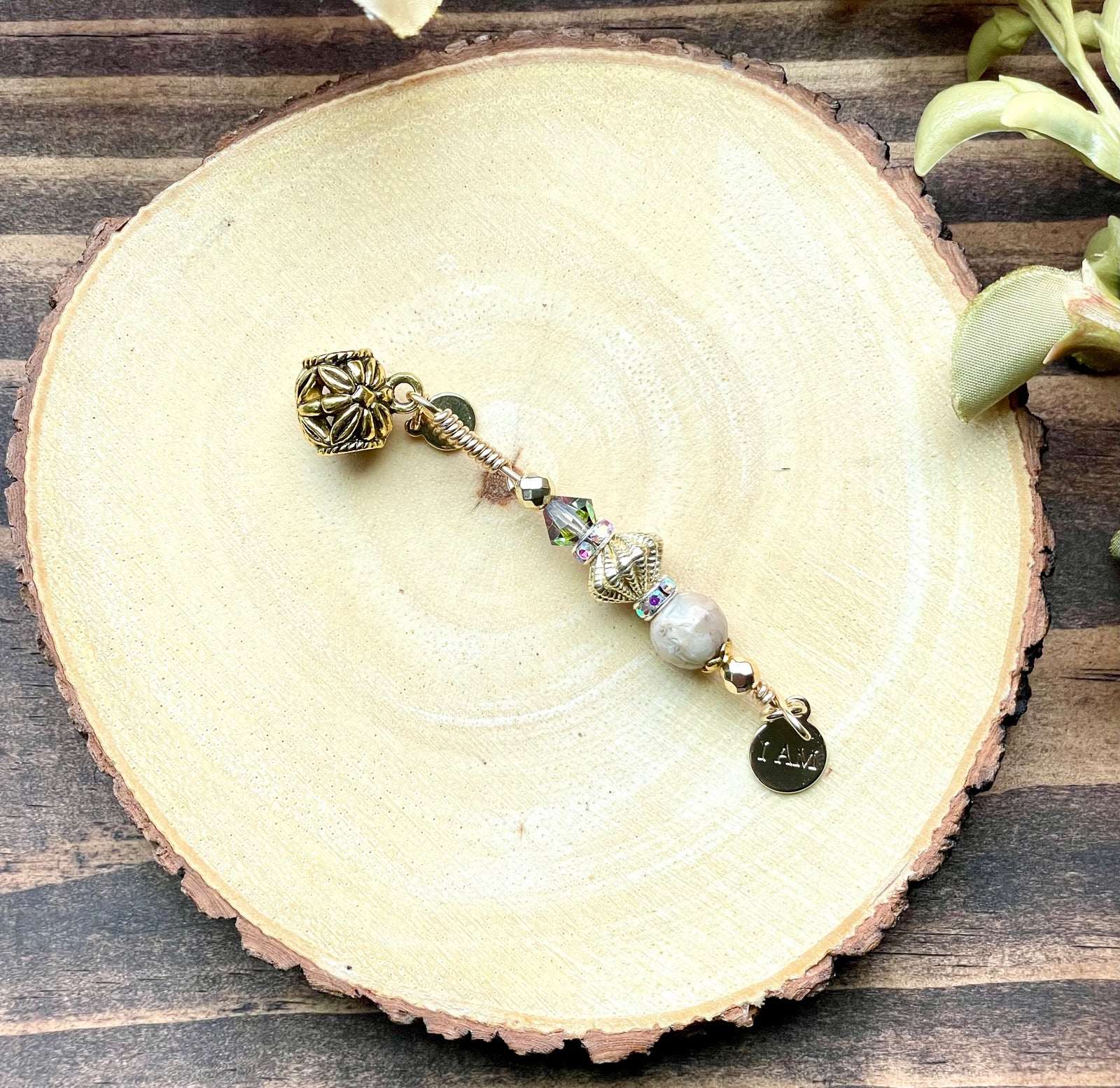 I AM LOC'D AFRICAN OPAL Loc Jewel