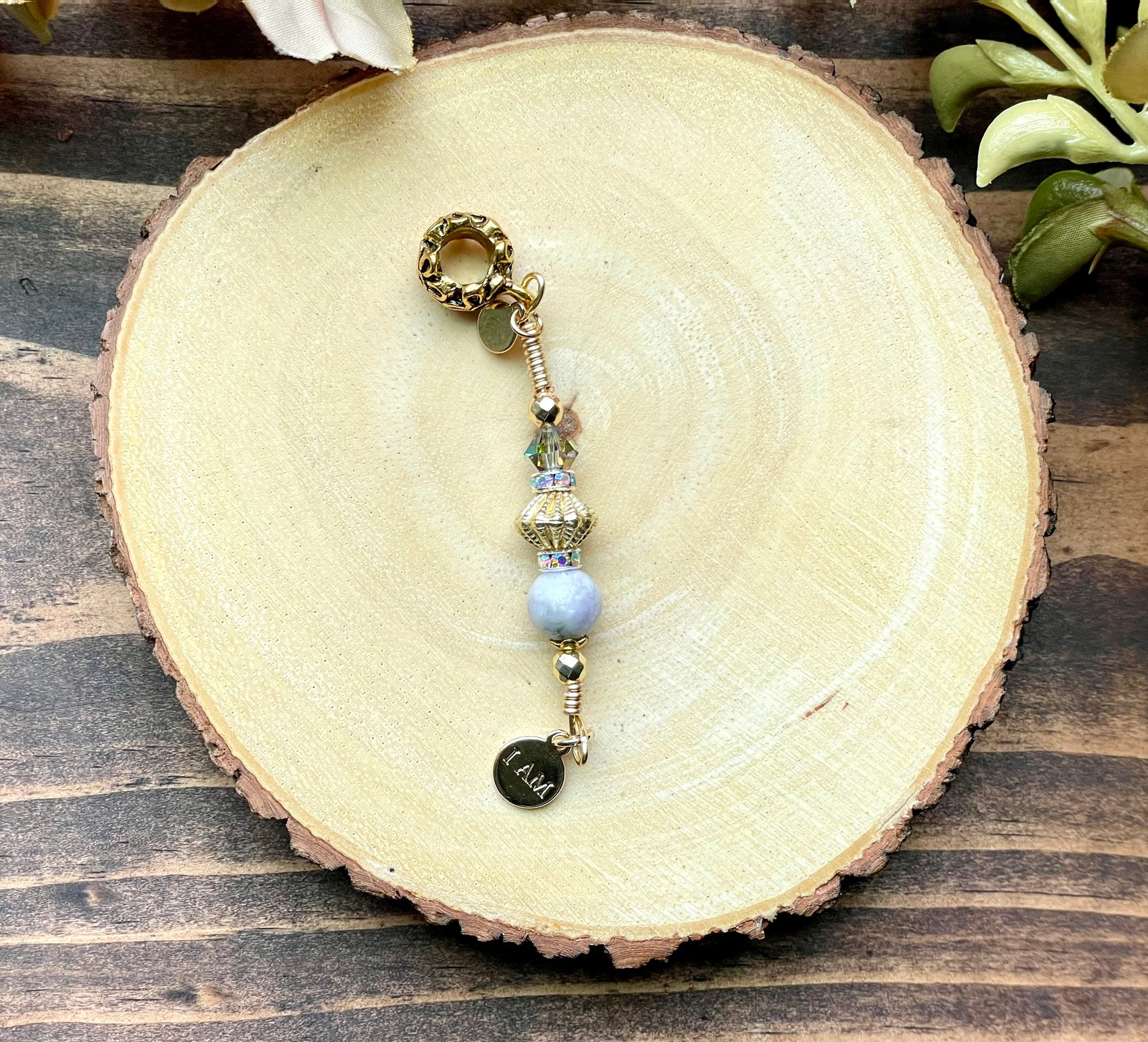 I AM LOC'D MOONSTONE Loc Jewel