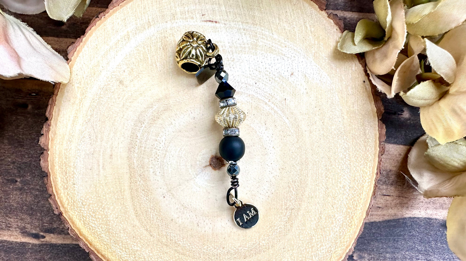 I AM LOC'D MATTE BLACK ONYX Loc Jewel