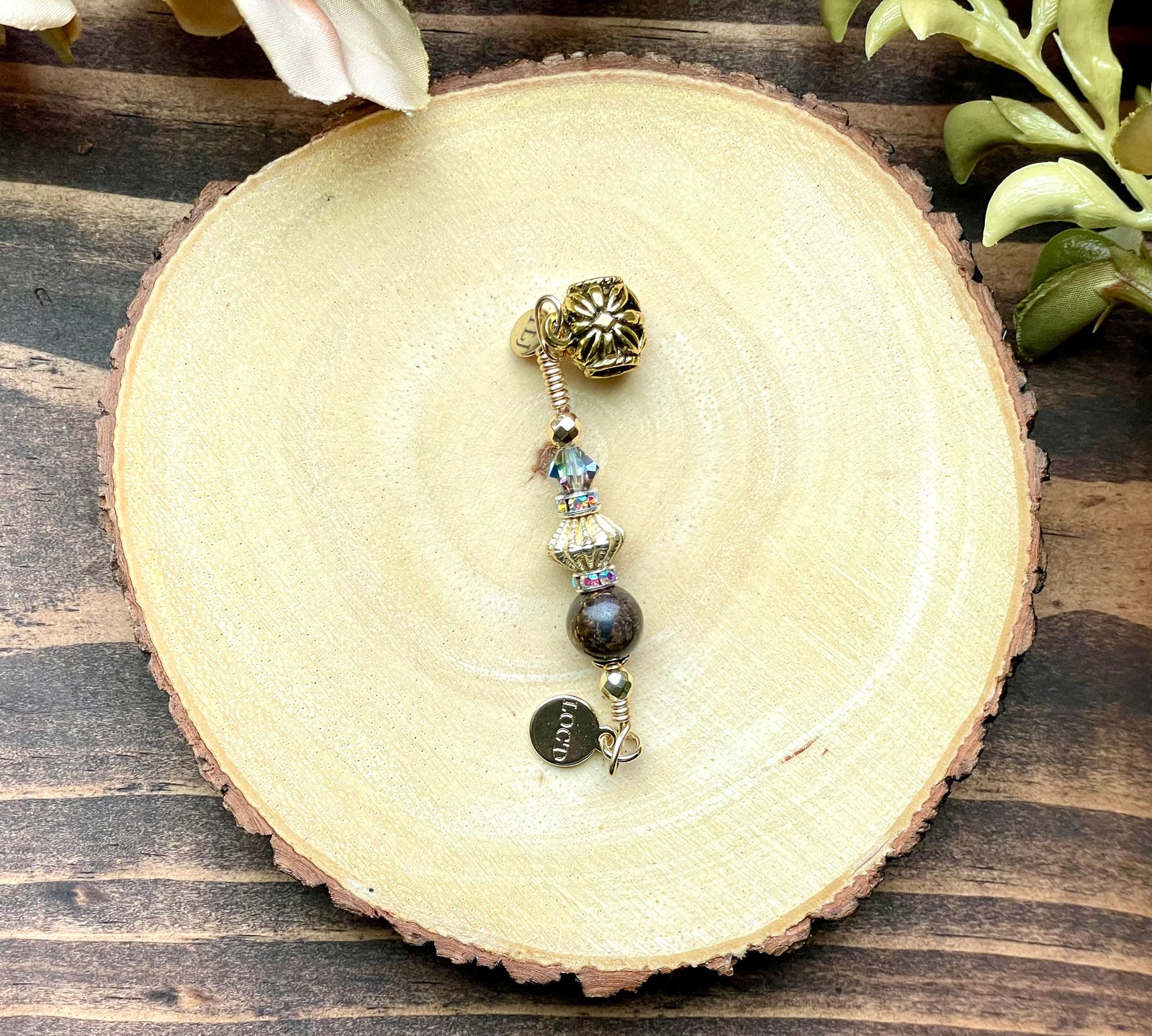 I AM LOC'D BRONZITE Loc Jewel