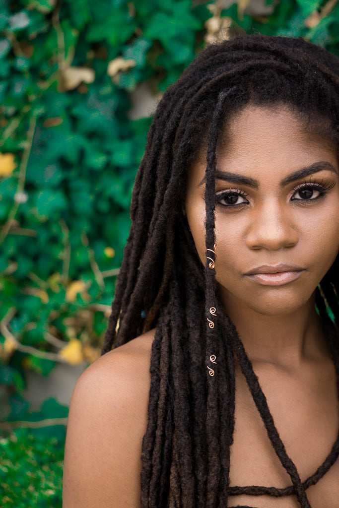 KATRINA Copper Wire Cuff Loc Jewelry Set TIFFANY'S LOC JEWELS