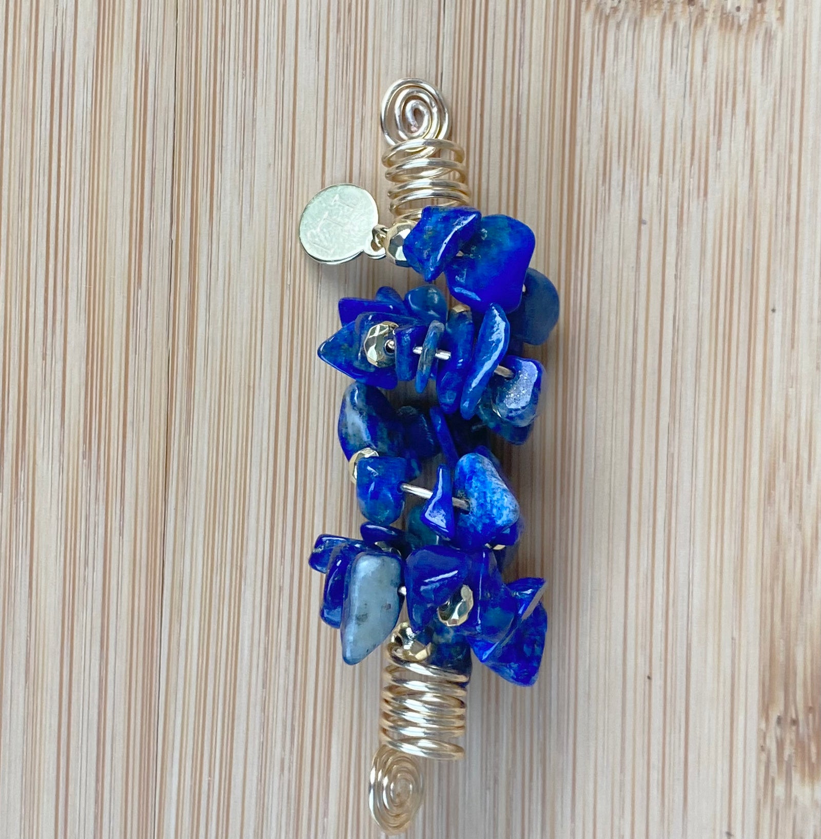 PRUSSIAN BLUE LAPIS LAZULI Chip Loc Jewel