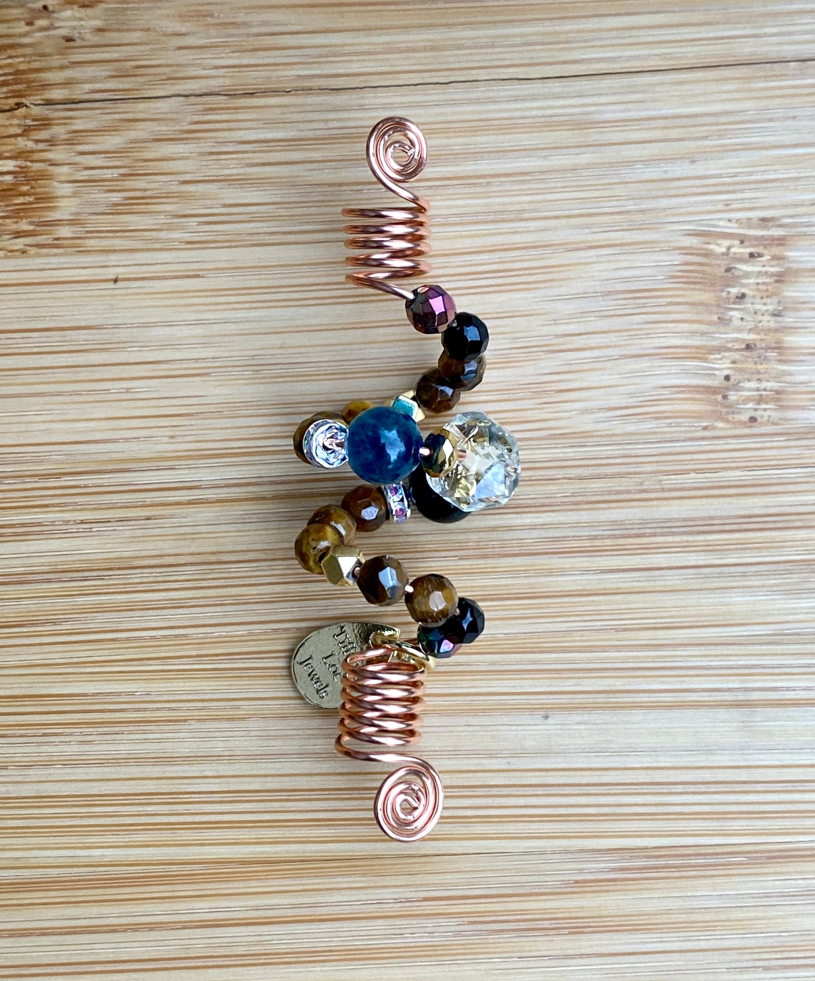 LOVE'S JOURNEY Blue Tiger's Eye Loc Jewel