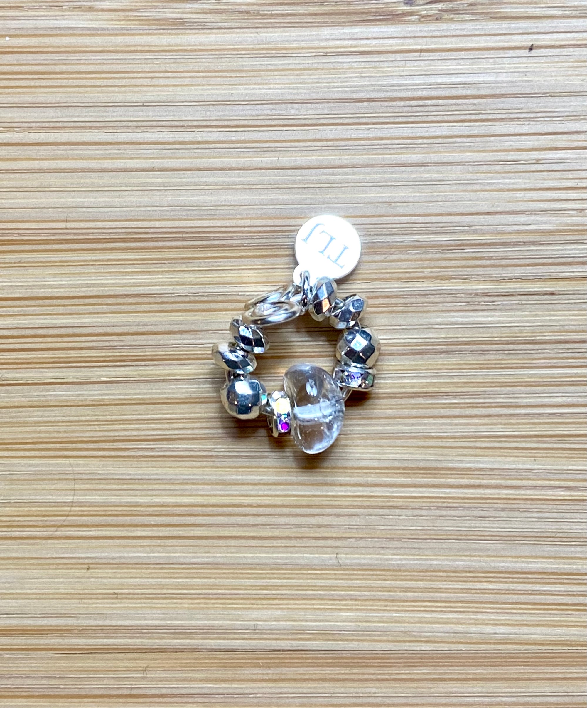 FAUX REAL Crystal Quartz LOC RINGLET