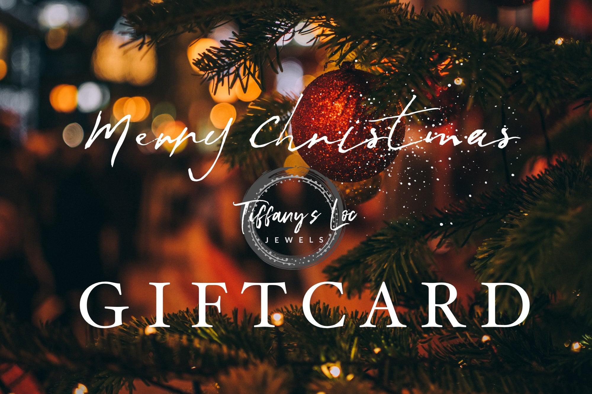 TIFFANY'S LOC JEWELS CHRISTMAS GIFT CARD
