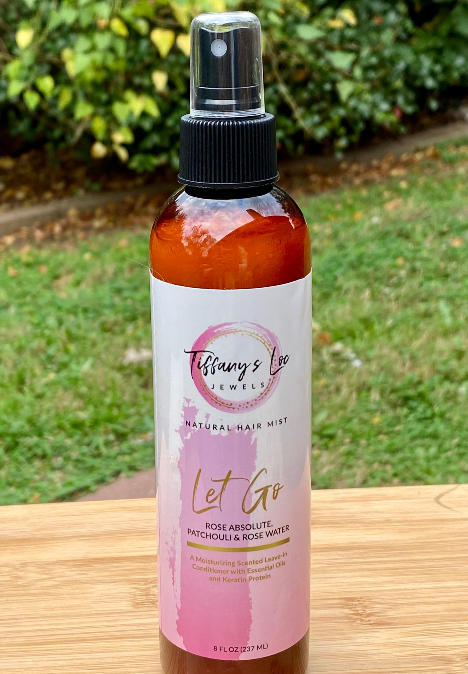 LET GO ROSE & PATCHOULI NATURAL HAIR MIST with ROSE WATER