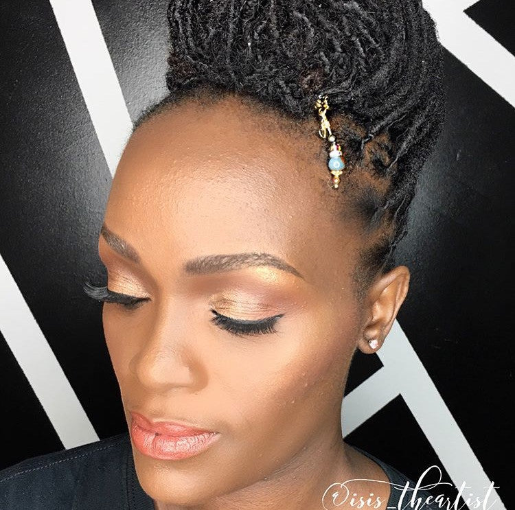 ICONIC Ocean Blue Golden Quartz Loc Jewel - TIFFANY'S LOC JEWELS