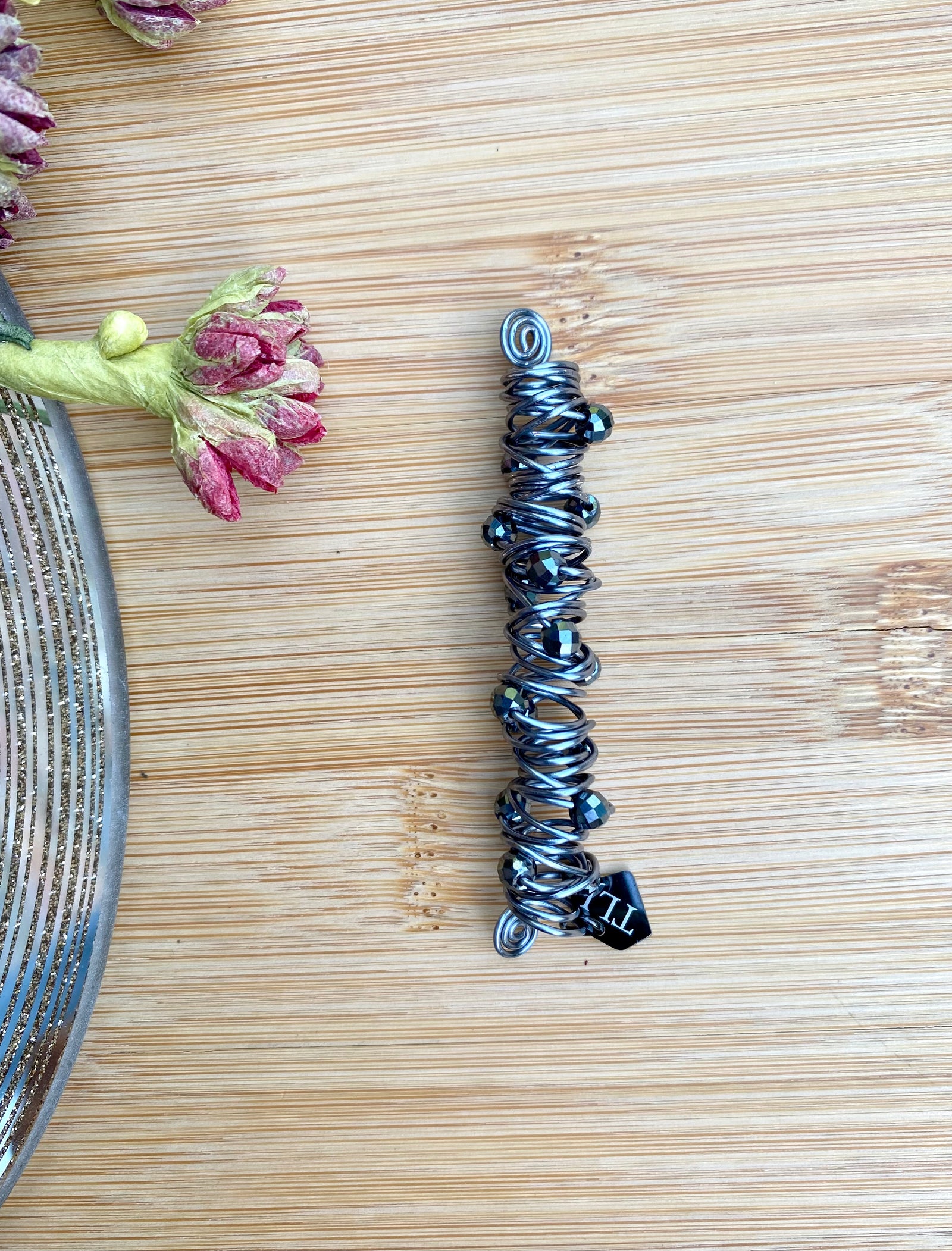 LIMITED EDITION Gun-Metal GREY Black Noire Hematite Loc Jewel