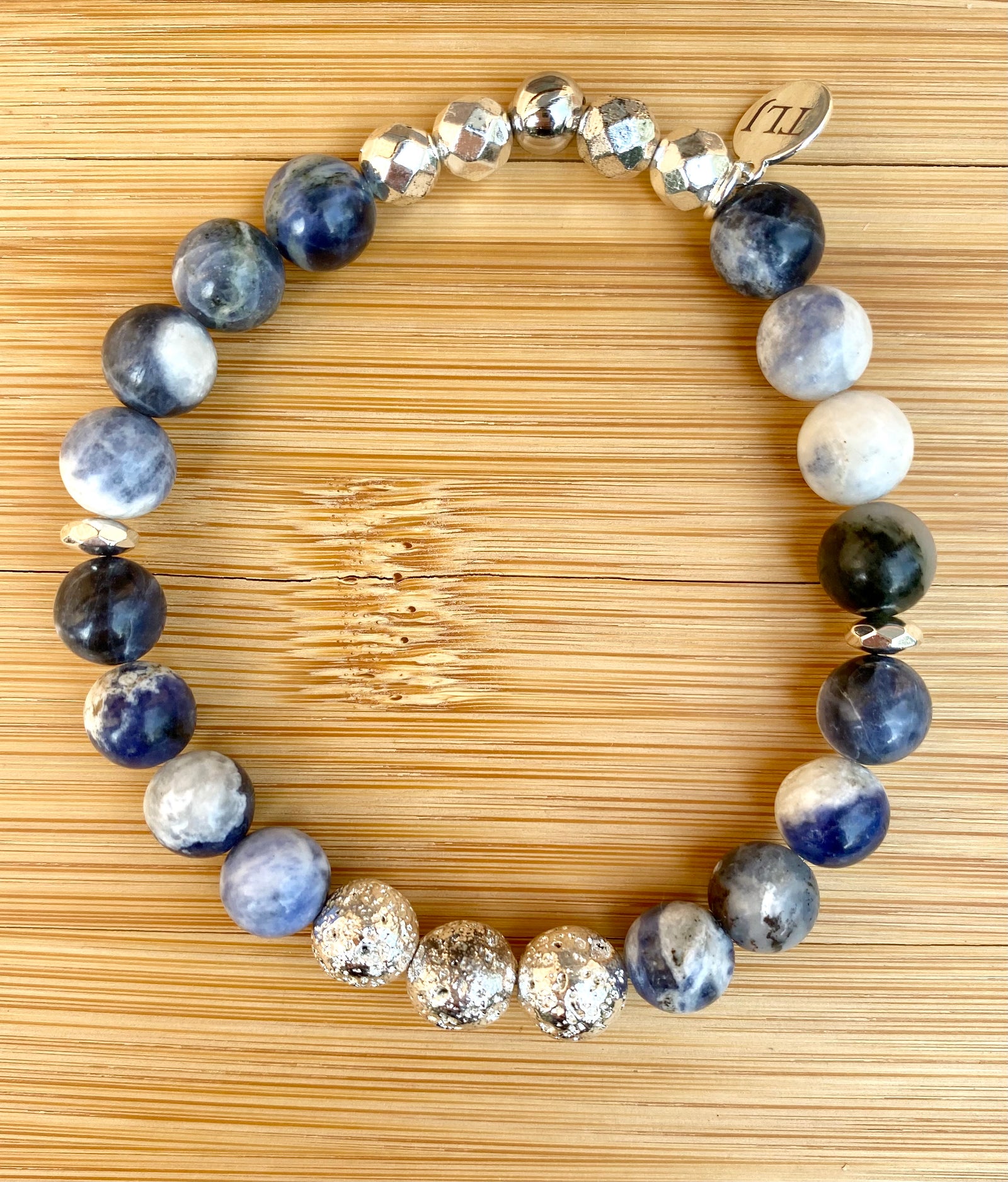 DENIM BLUE Sodalite Stacking Bracelet