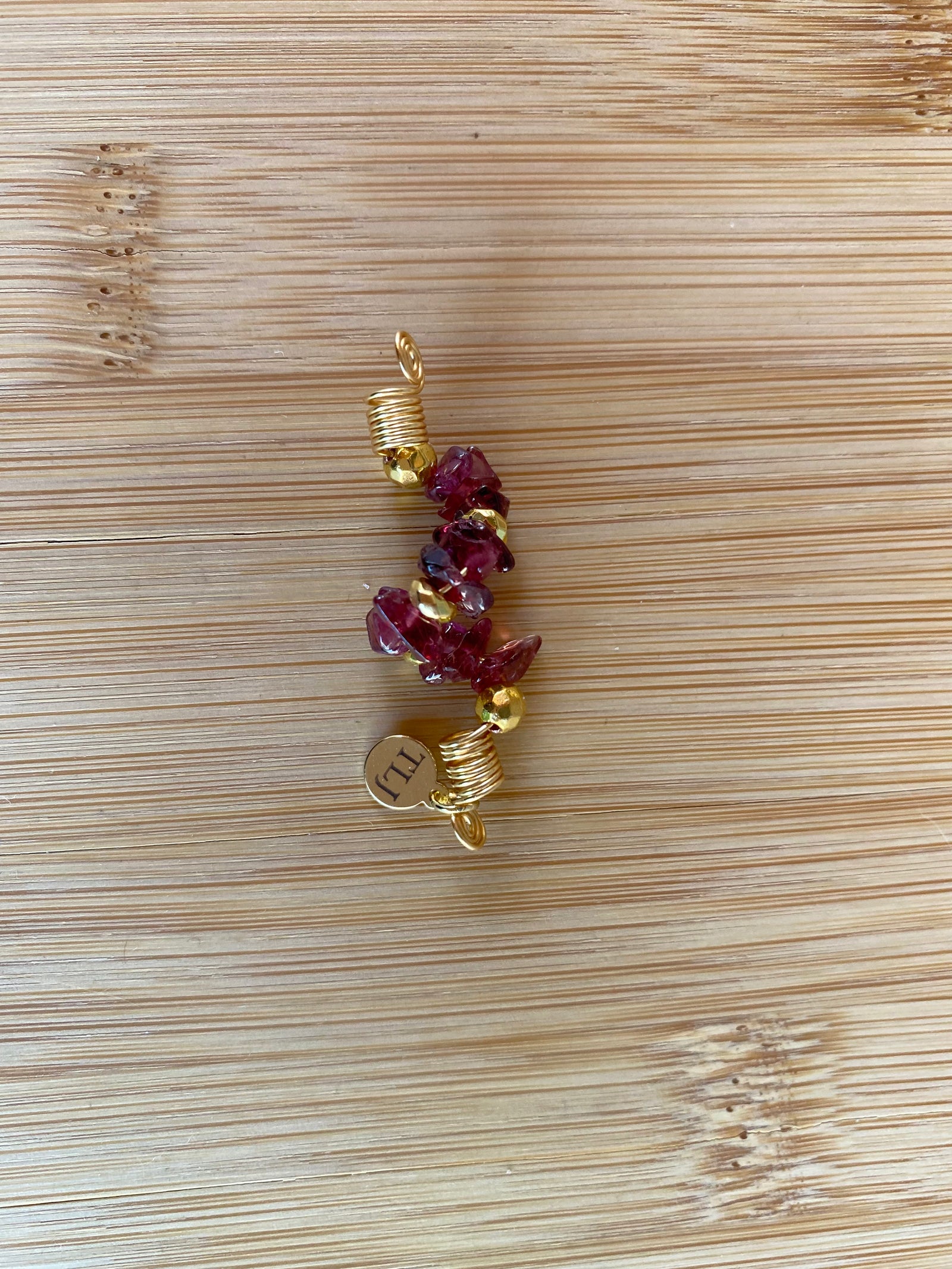 ERCOLANO RED RHODOLITE GARNET Chip SISTERLOCK Jewel