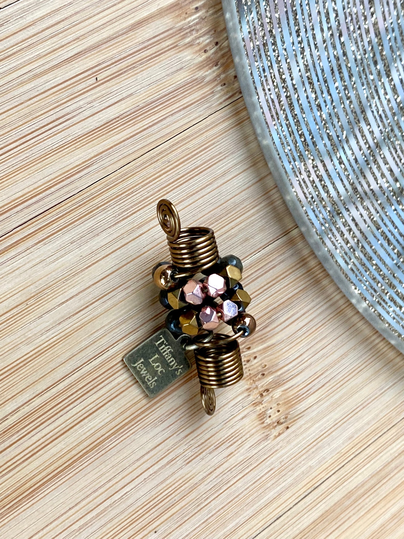 OLE FASHIONED Golden Obsidian & Copper Loc Jewel