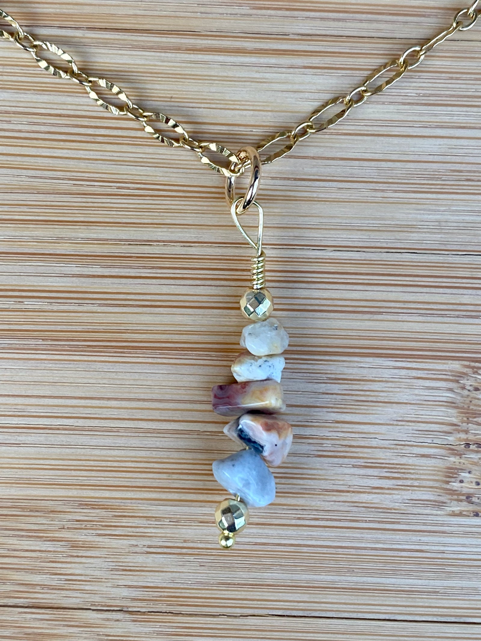 TUSCAN SUN Crazy Lace Jasper Necklace