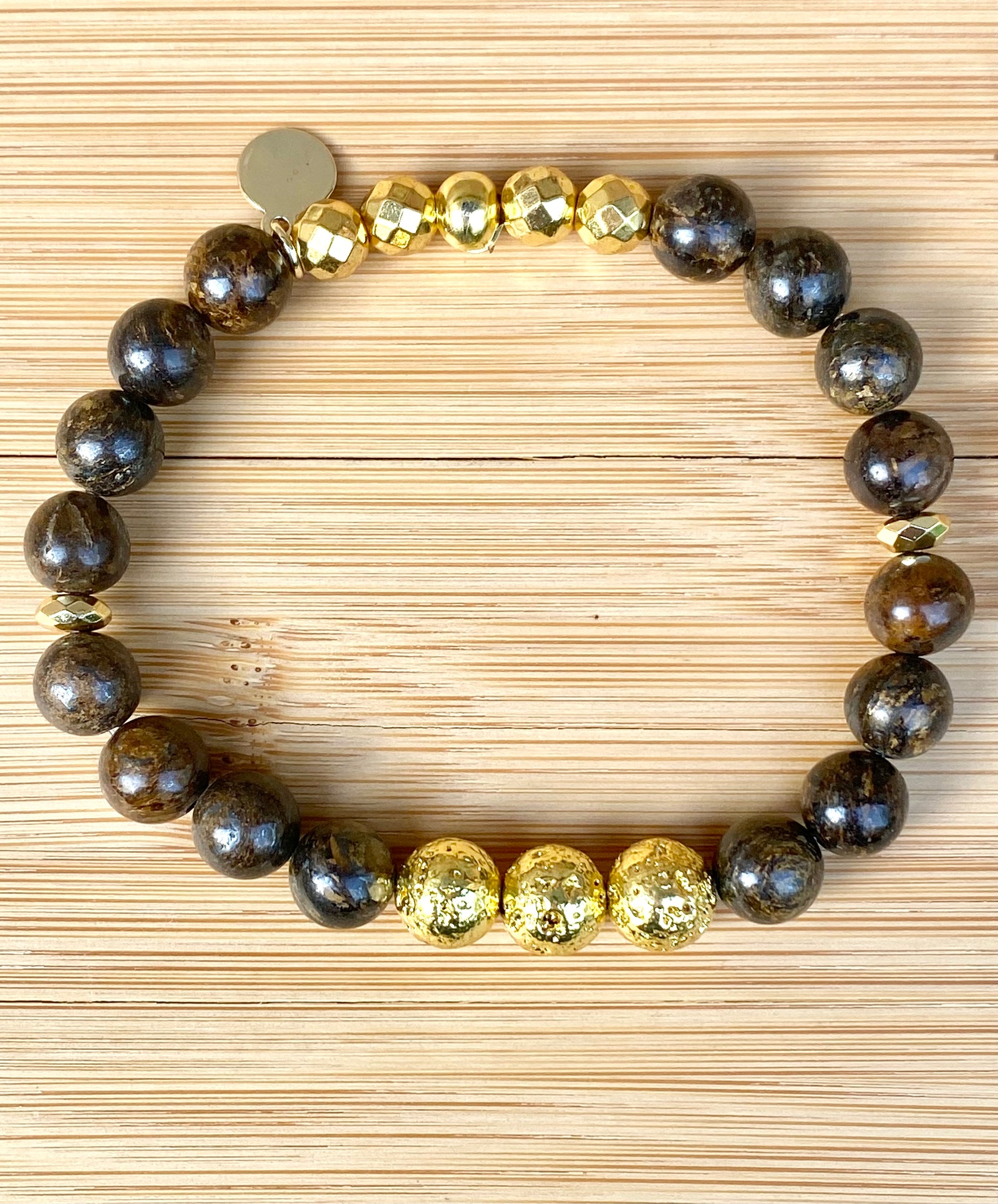 VAN DYKE BROWN Bronzite Stacking Bracelet