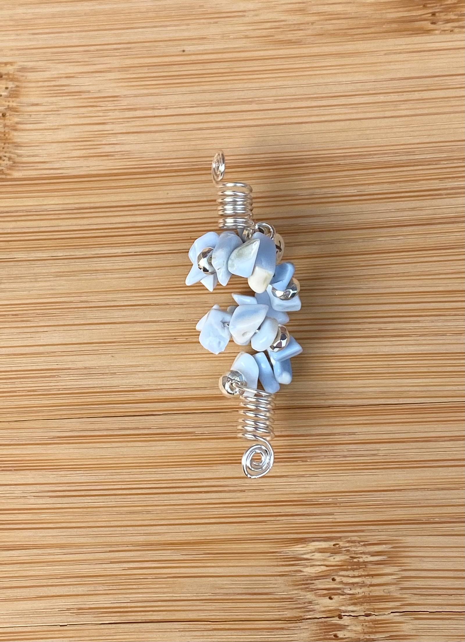 MEANDER BLUE OREGON OPAL Chip SISTERLOCK Jewel