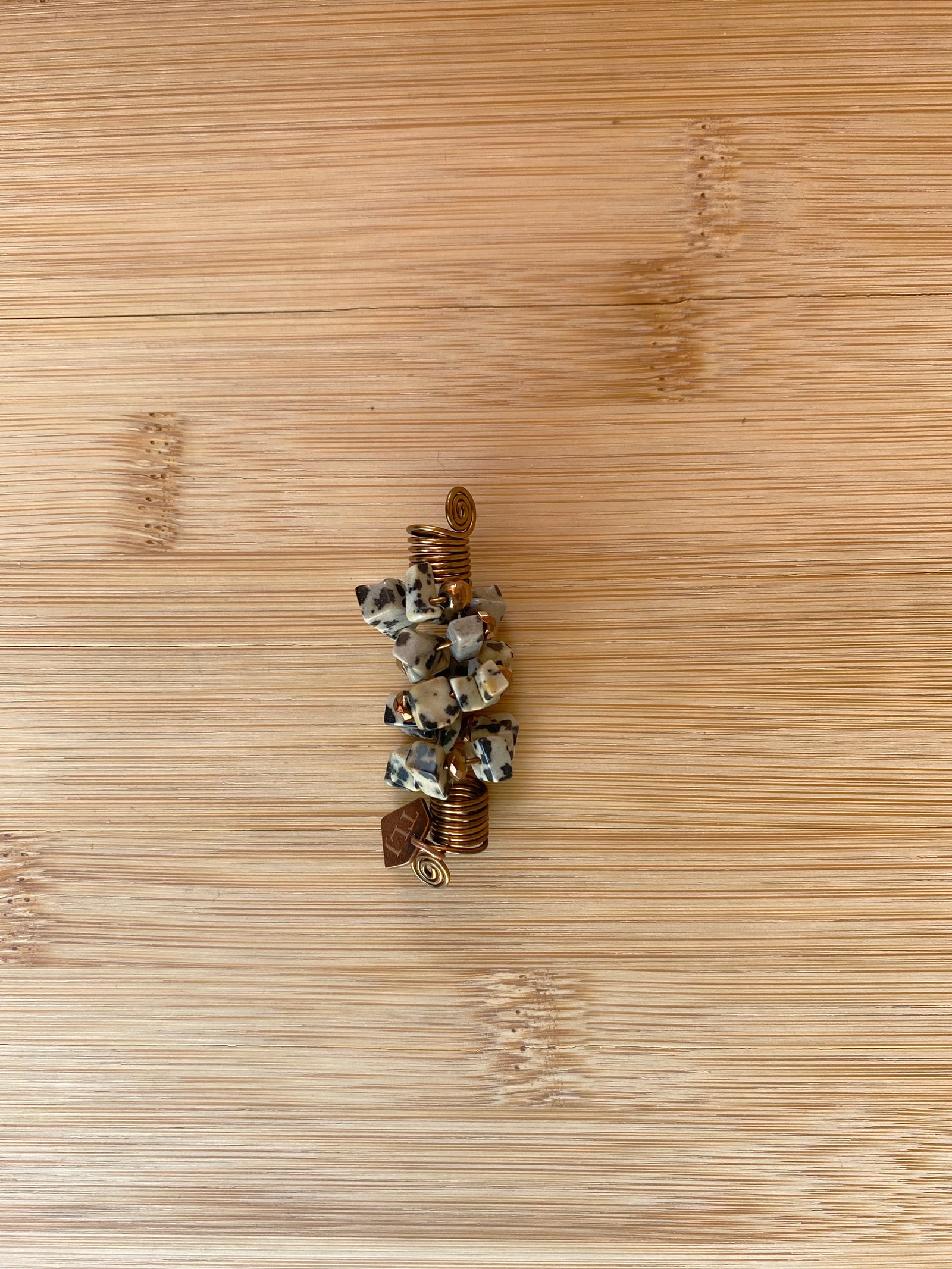 SPECKLED SABLE DALMATIAN JASPER Chip Loc Jewel