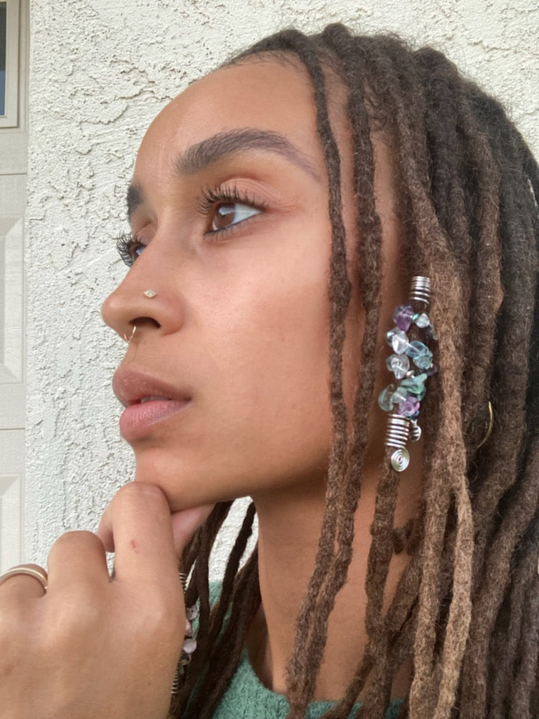 TROPICAL MIST FLUORITE Chip Loc Jewel