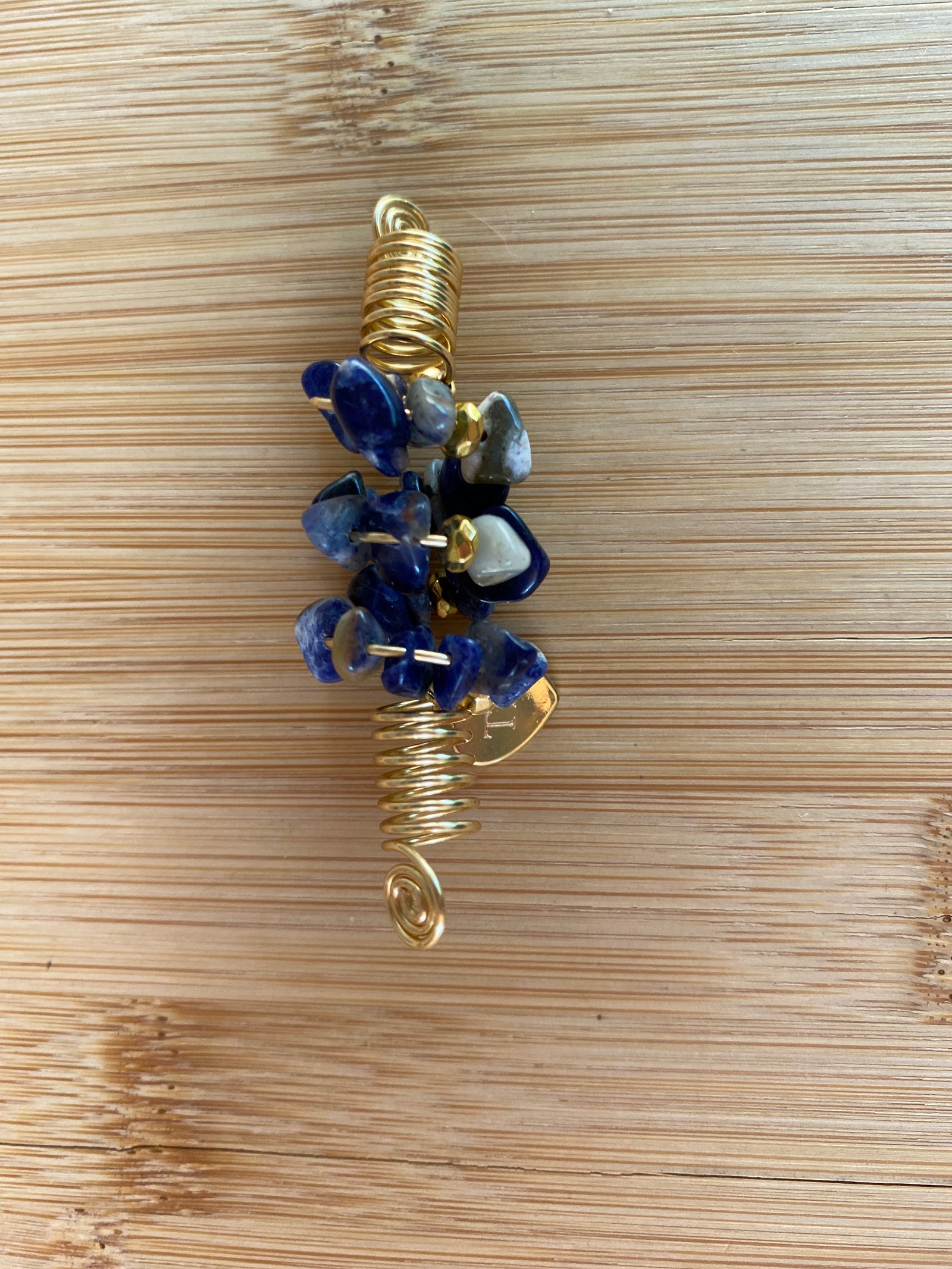DENIM BLUE SODALITE Chip Loc Jewel